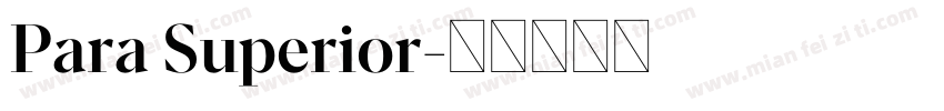 Para Superior字体转换
